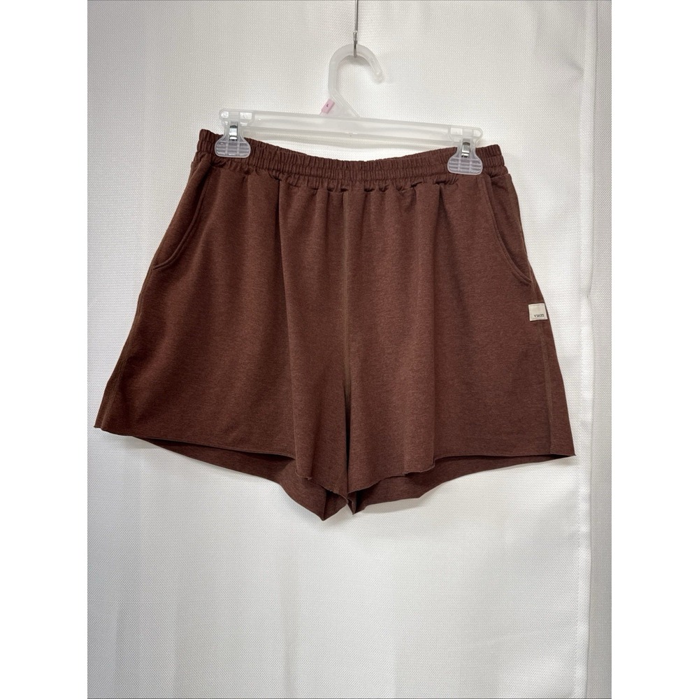 Vuori Women's Boyfriend Shorts Terracotta Brown Sz Med Dreamknit 3" Inseam